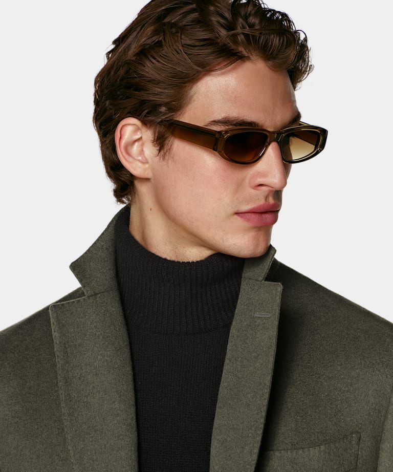 Mid Green Overcoat