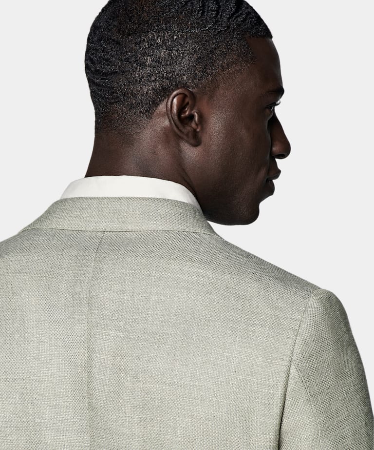 Light Green Tailored Fit Havana Blazer