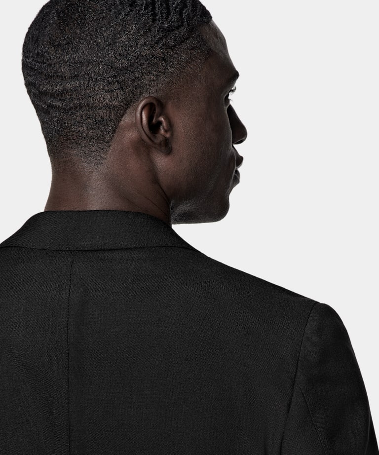 Blazer de traje Havana negro corte Tailored