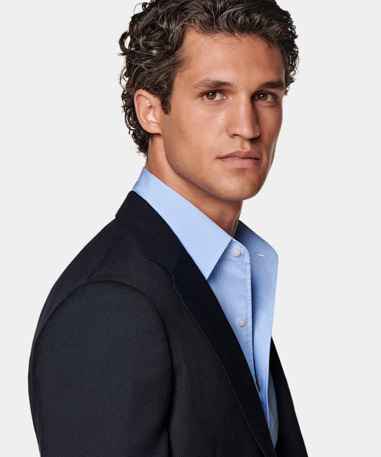 Navy Tailored Fit Havana Blazer