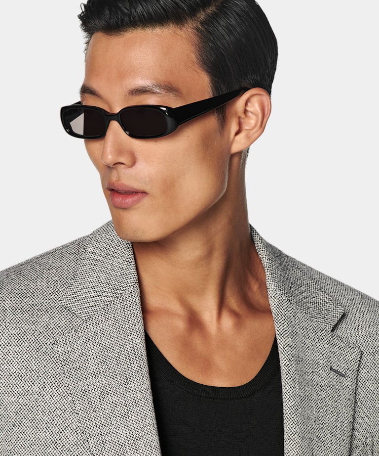 Black Tailored Fit Milano Blazer