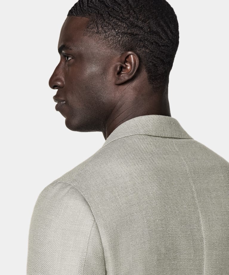 Blazer Havana verde intermedio corte Tailored