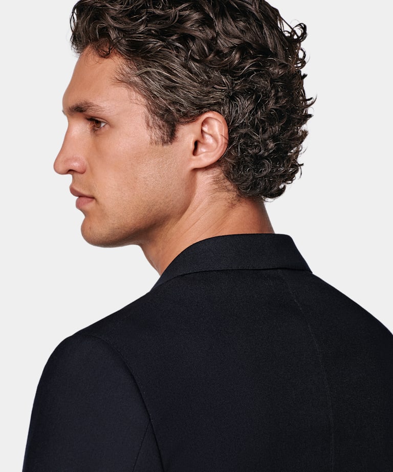 Blazer de traje Havana azul marino corte Tailored