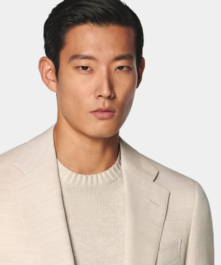 Blazer de traje Havana arena corte Tailored