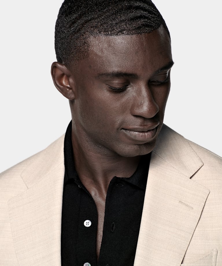 Sand Tailored Fit Havana Suit Jacket
