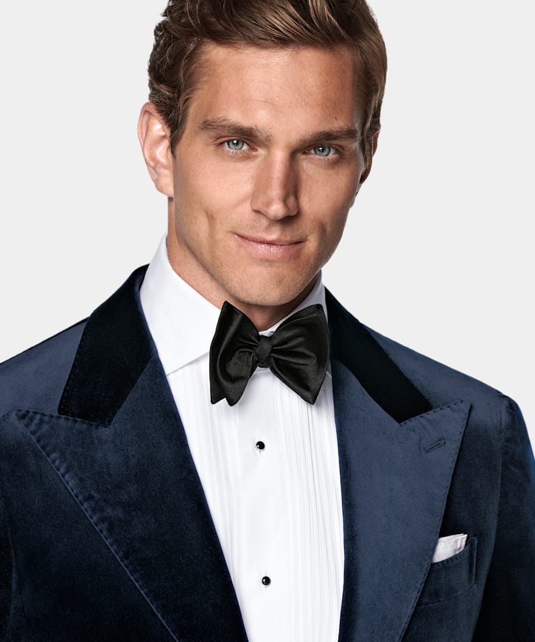 Navy Tailored Fit Havana Dinner Jacket