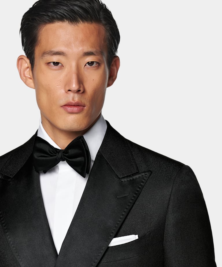 Black Tailored Fit Milano Dinner Jacket
