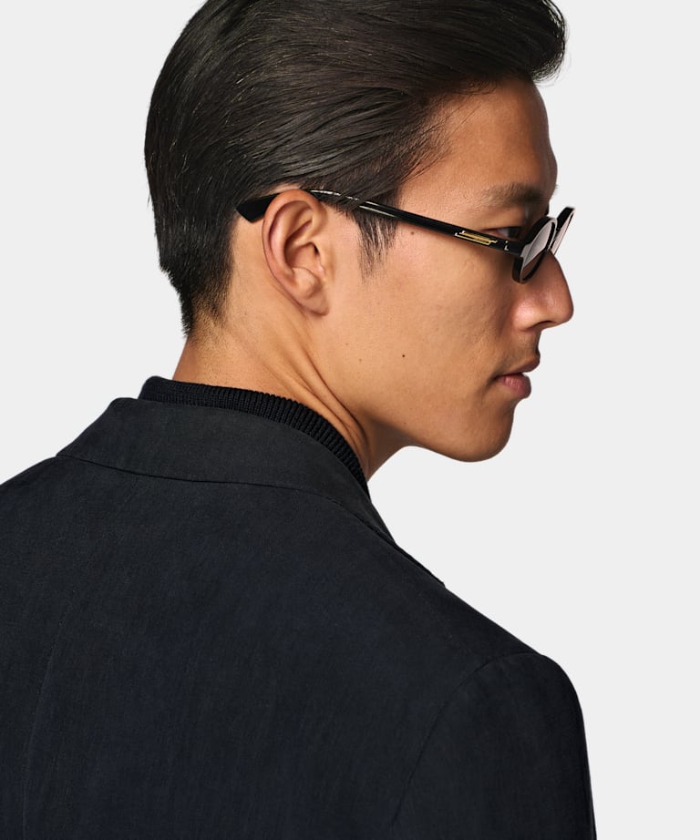 Navy Relaxed Fit Roma Suit Jacket