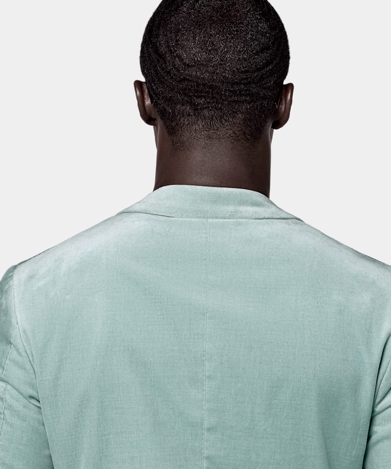 Mid Blue Tailored Fit Havana Dinner Jacket