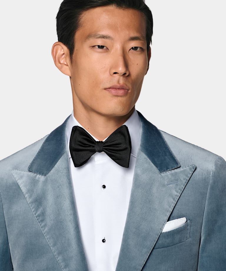 Veste de smoking Havana coupe tailored bleu clair