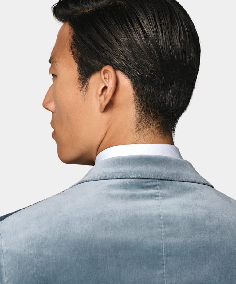 Veste de smoking Havana coupe tailored bleu clair