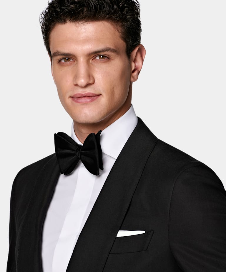 Black Tailored Fit Havana Dinner Jacket