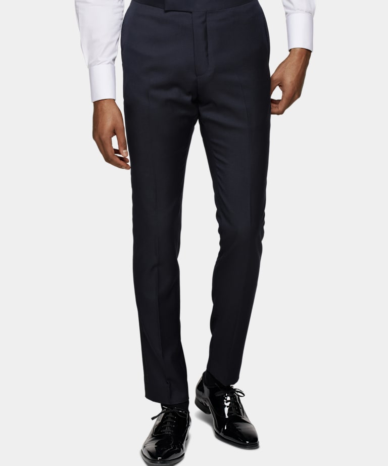 Navy Tailored Fit Lazio Dinner Jacket