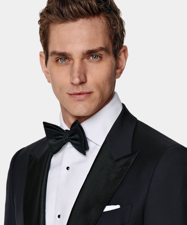 Navy Tailored Fit Lazio Dinner Jacket