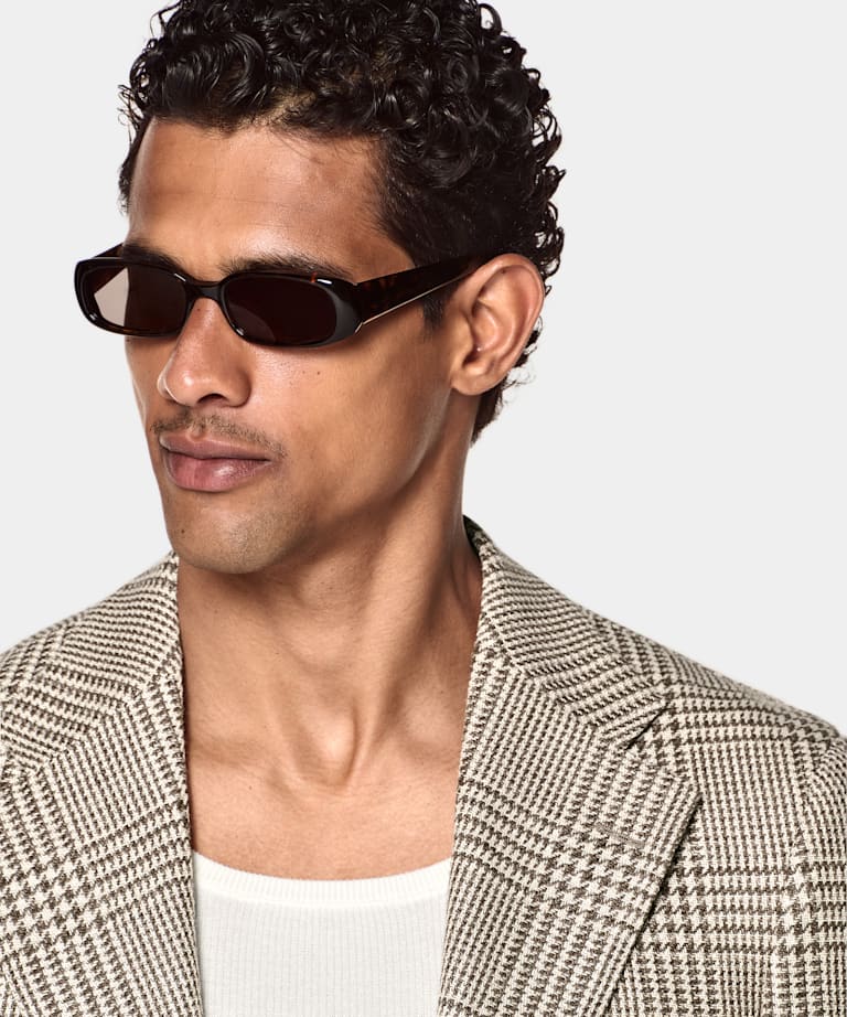 Mid Taupe Relaxed Fit Roma Blazer