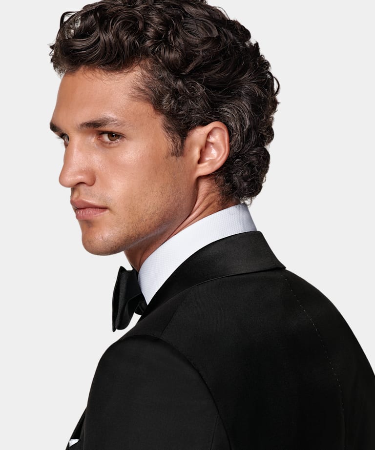 Black Tailored Fit Havana Dinner Jacket
