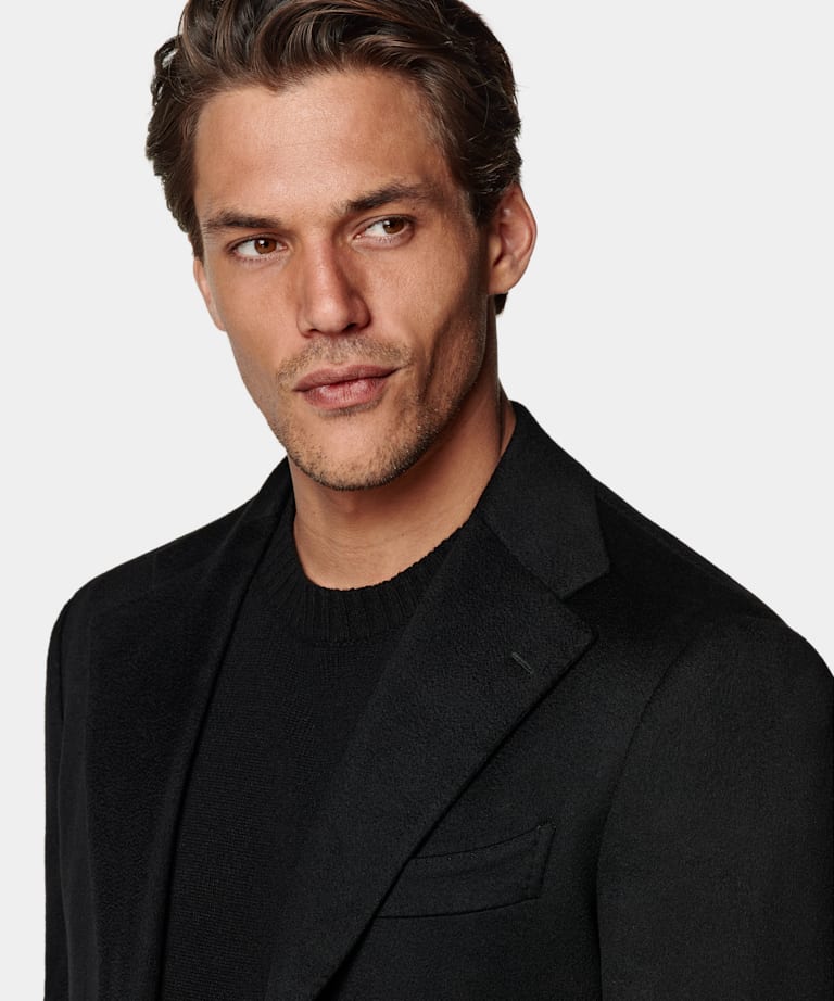 Blazer Roma negro corte Relaxed