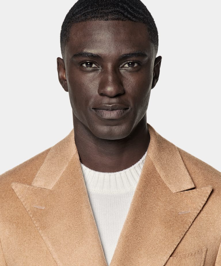 Mid Brown Tailored Fit Havana Blazer