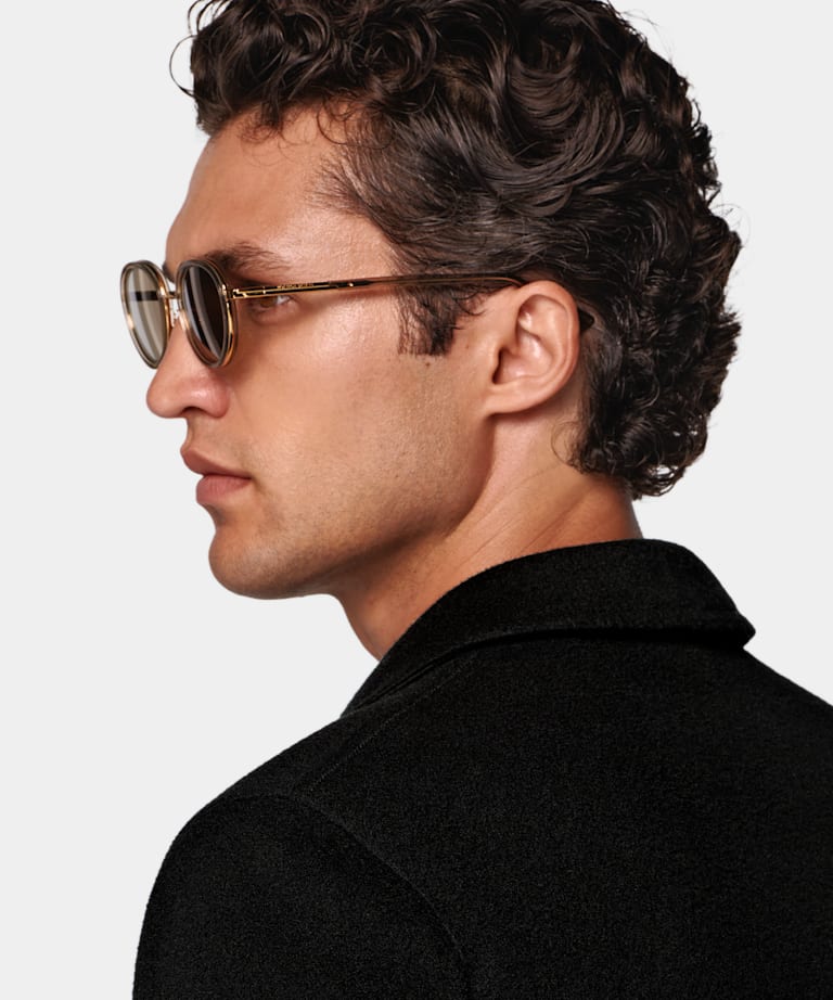 Black Relaxed Fit Shirt-Jacket