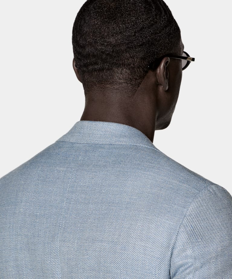 Blazer Havana azul claro corte Tailored