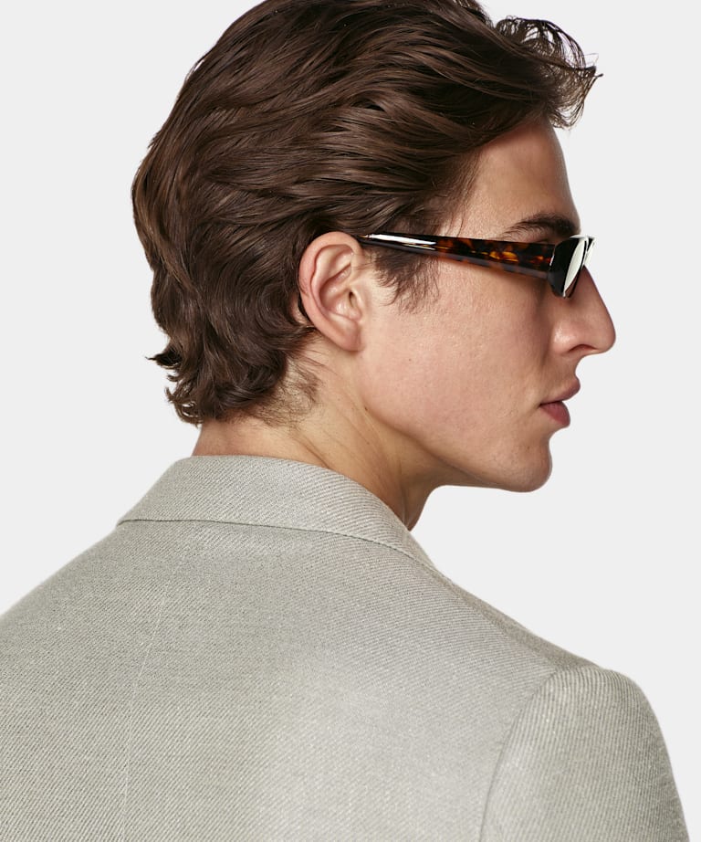 Mid Green Tailored Fit Havana Blazer