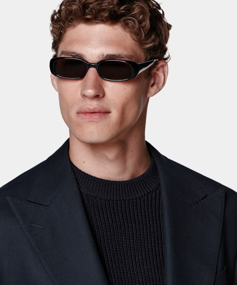 Navy Tailored Fit Havana Blazer
