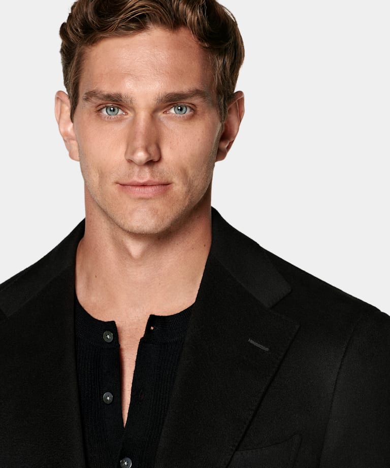 Black Relaxed Fit Roma Blazer