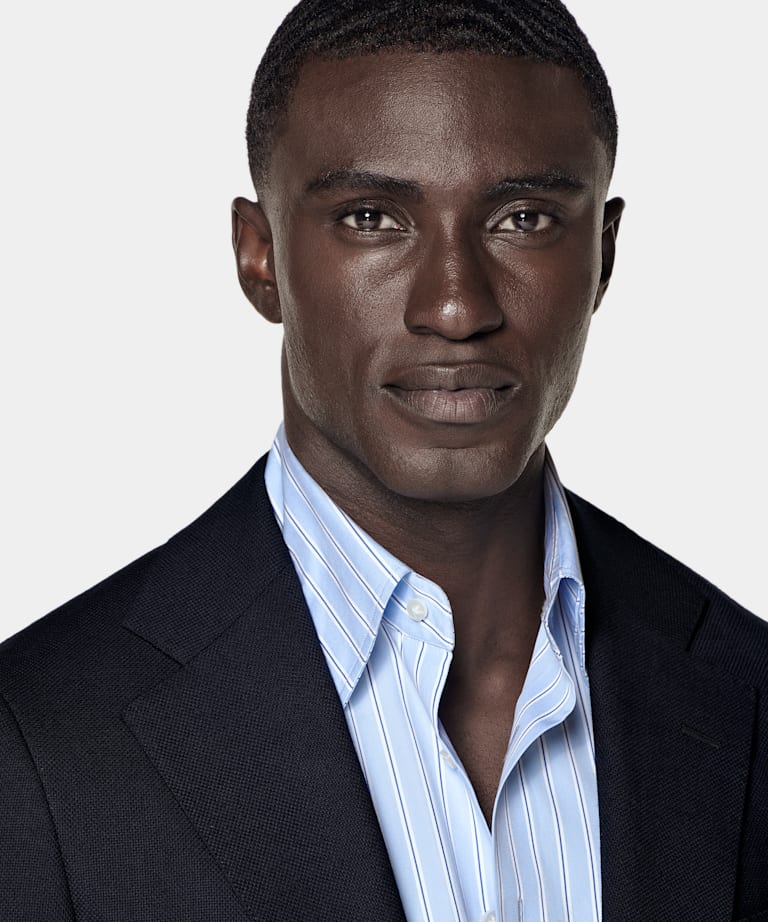 Navy Tailored Fit Havana Blazer
