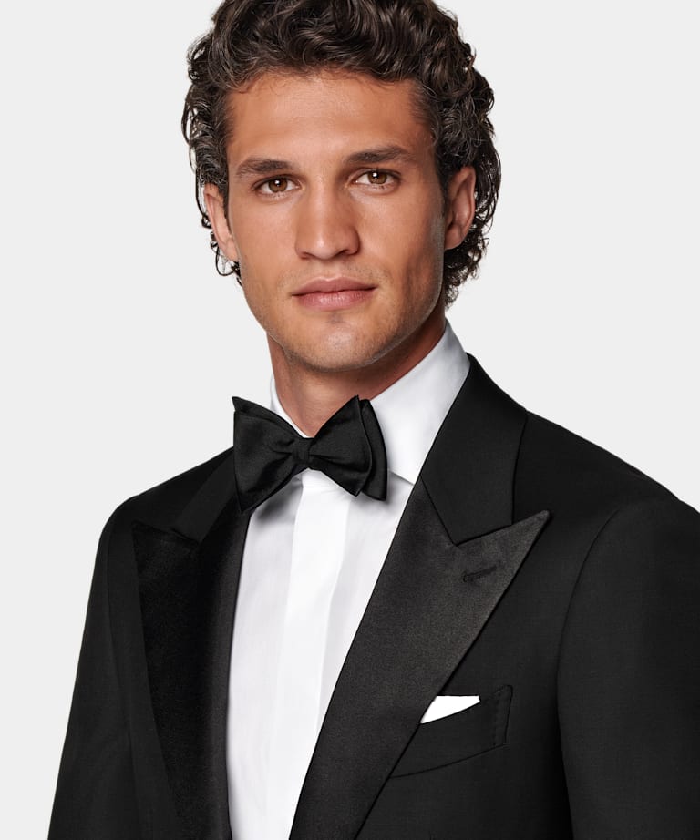 Black Tailored Fit Havana Dinner Jacket