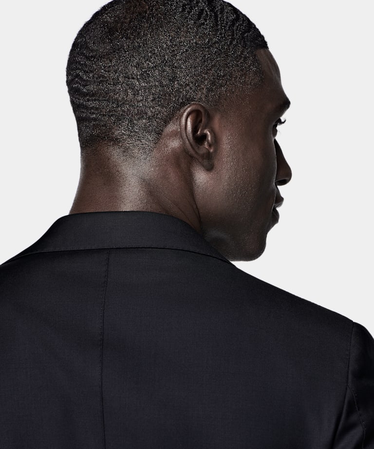 Navy Tailored Fit Havana Suit Jacket