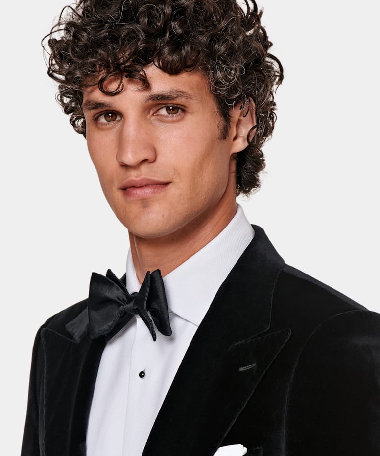 Black Tailored Fit Lazio Dinner Jacket