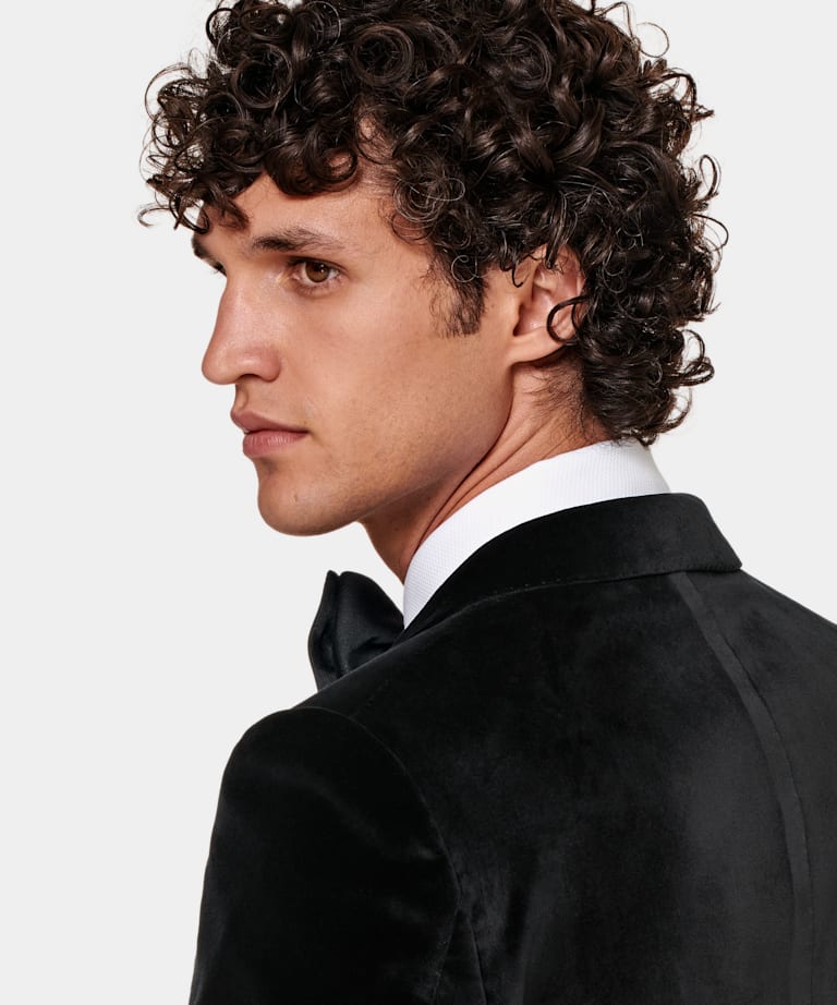 Black Tailored Fit Lazio Dinner Jacket