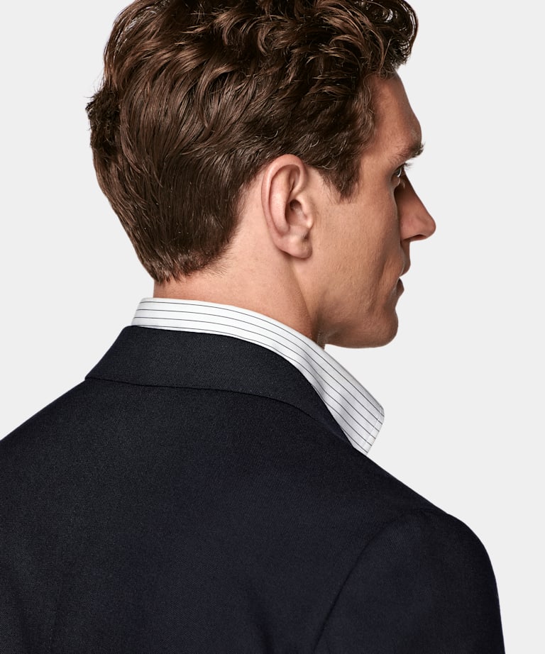 Navy Tailored Fit Havana Suit Jacket