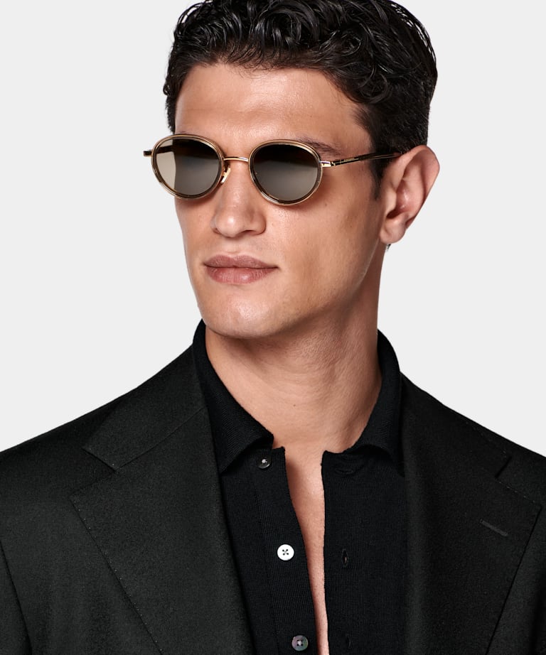 Blazer de traje Roma negro corte Relaxed