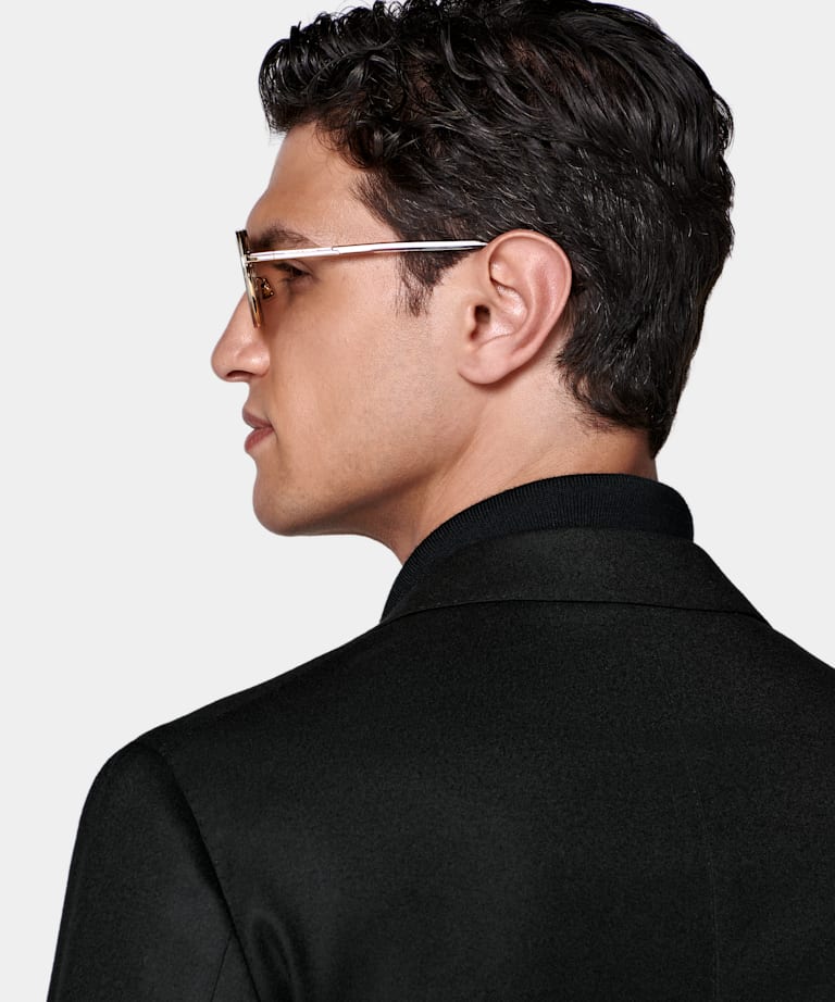 Blazer de traje Roma negro corte Relaxed