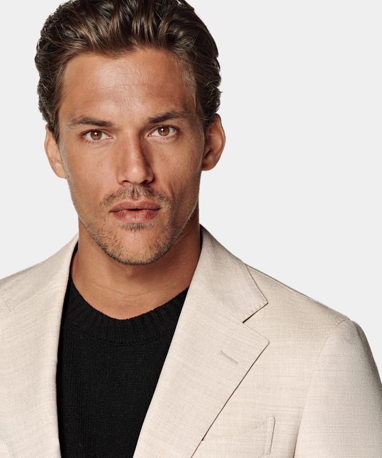Sand Tailored Fit Havana Suit Jacket