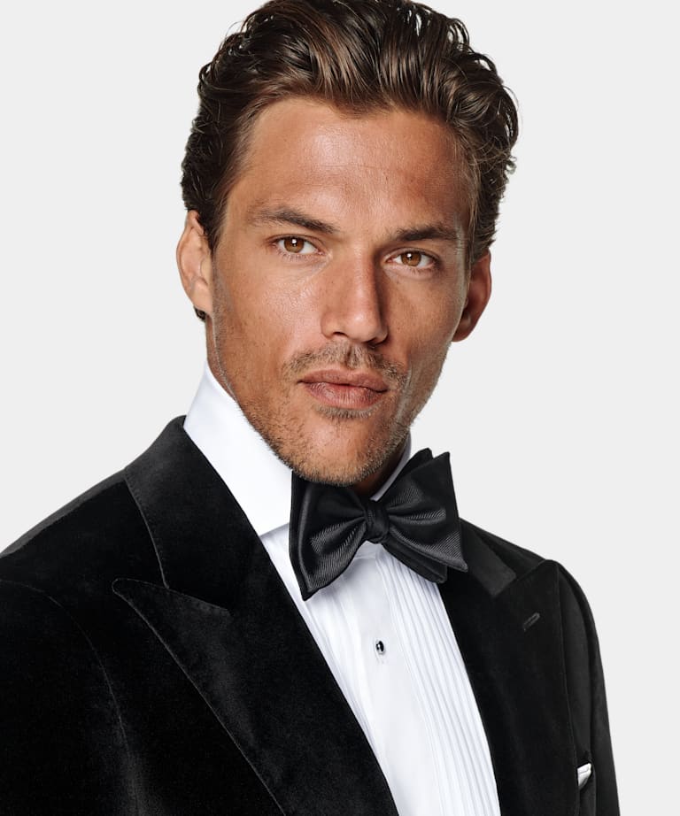 Black Tailored Fit Havana Dinner Jacket