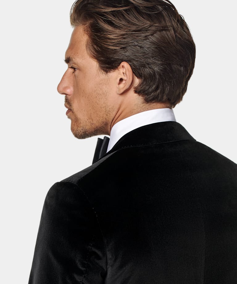 Black Tailored Fit Havana Dinner Jacket