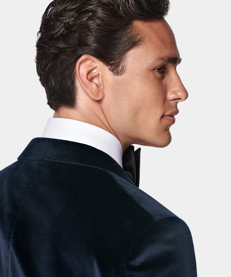 Navy Tailored Fit Havana Dinner Jacket
