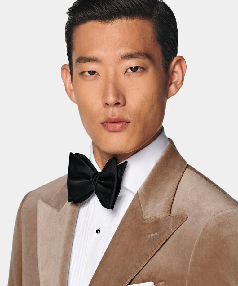 Blazer de esmoquin Havana marrón intermedio corte Tailored
