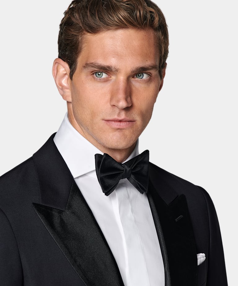 Navy Tailored Fit Lazio Dinner Jacket