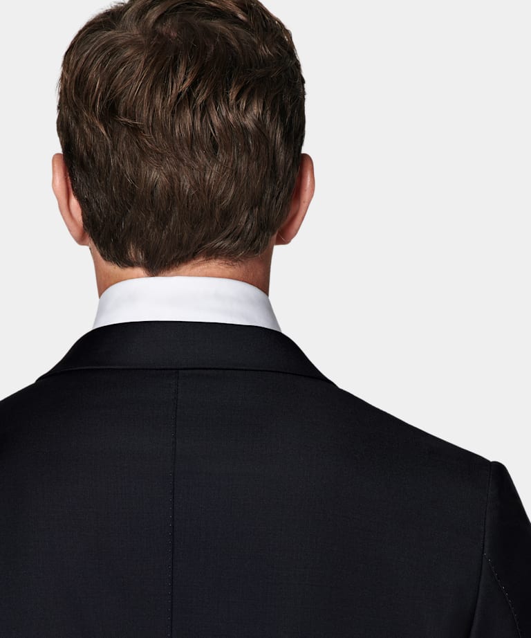 Navy Tailored Fit Lazio Dinner Jacket