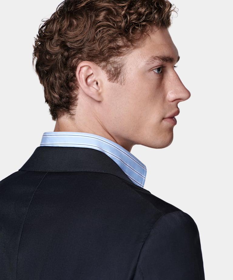 Navy Tailored Fit Havana Suit Jacket