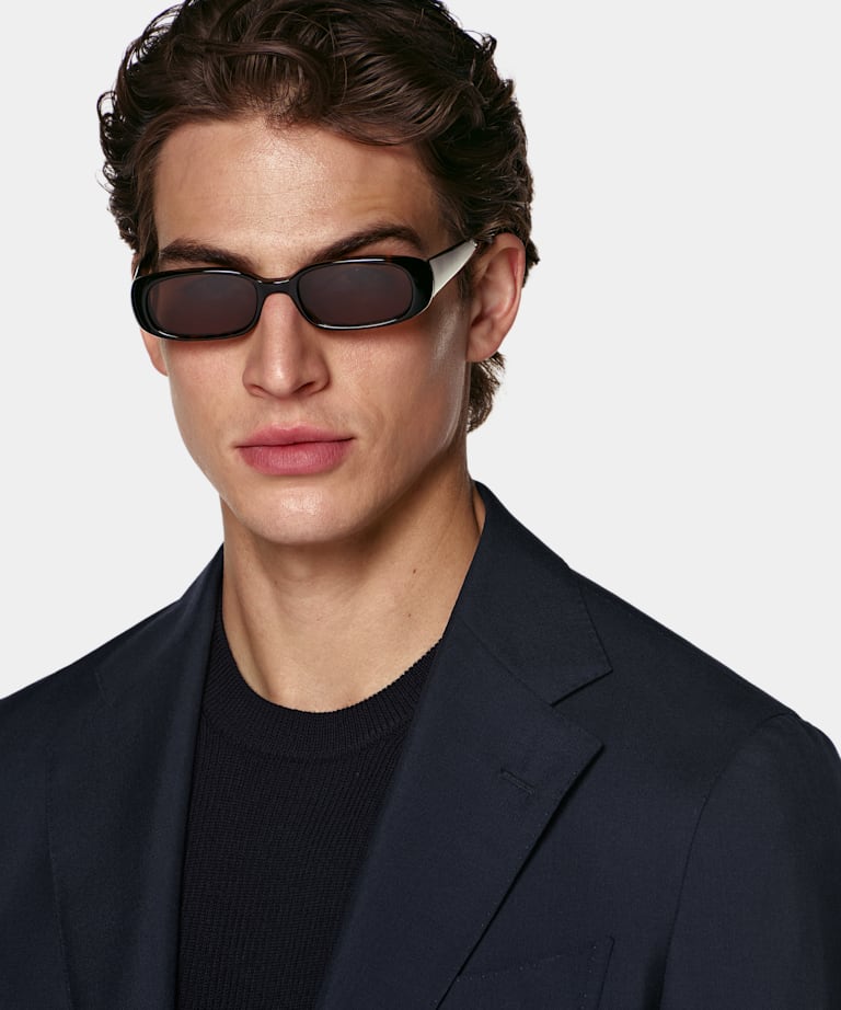 Navy Perennial Tailored Fit Havana Suit Jacket