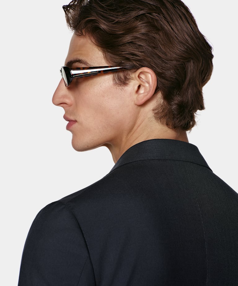 Navy Perennial Tailored Fit Havana Suit Jacket