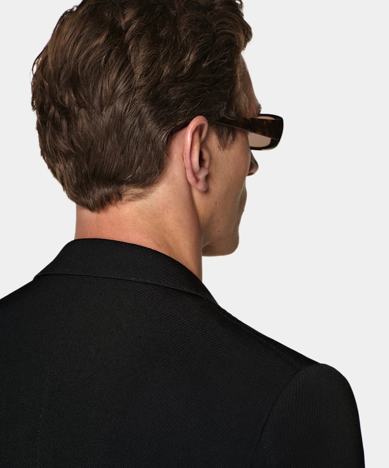 Black Tailored Fit Milano Suit Jacket