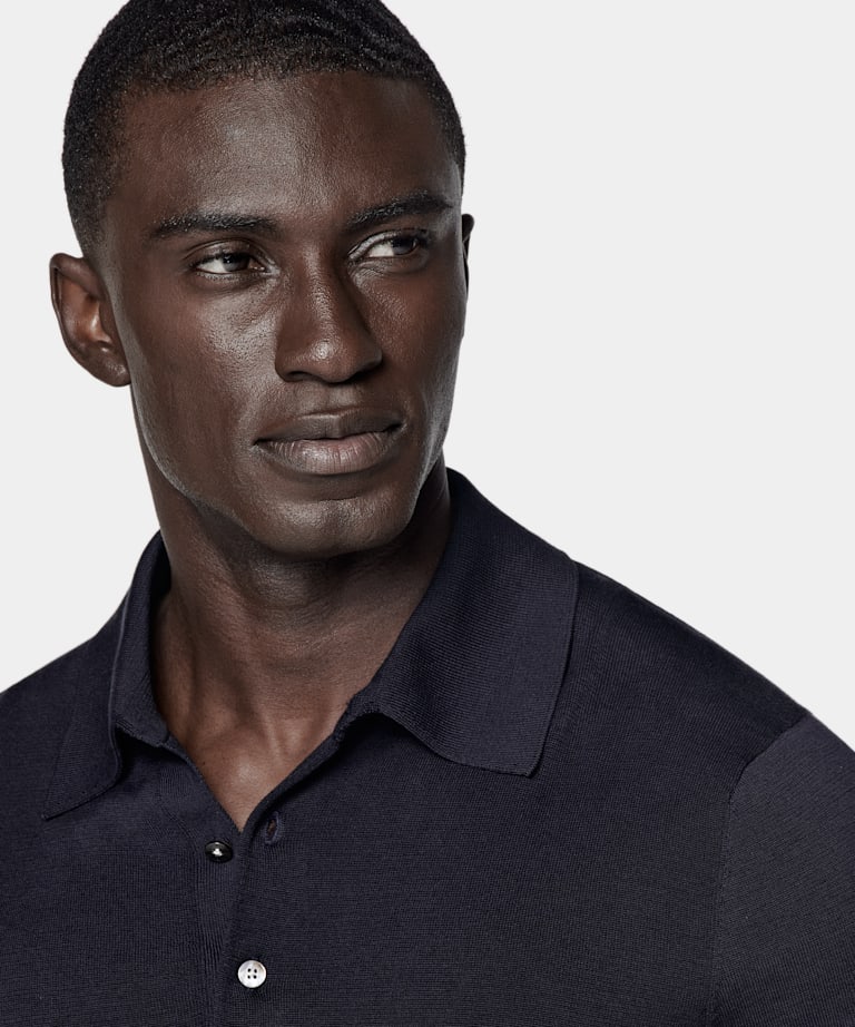 Polo bleu marine