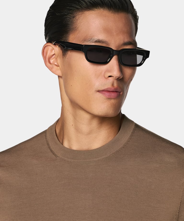 Brown Short Sleeve Crewneck