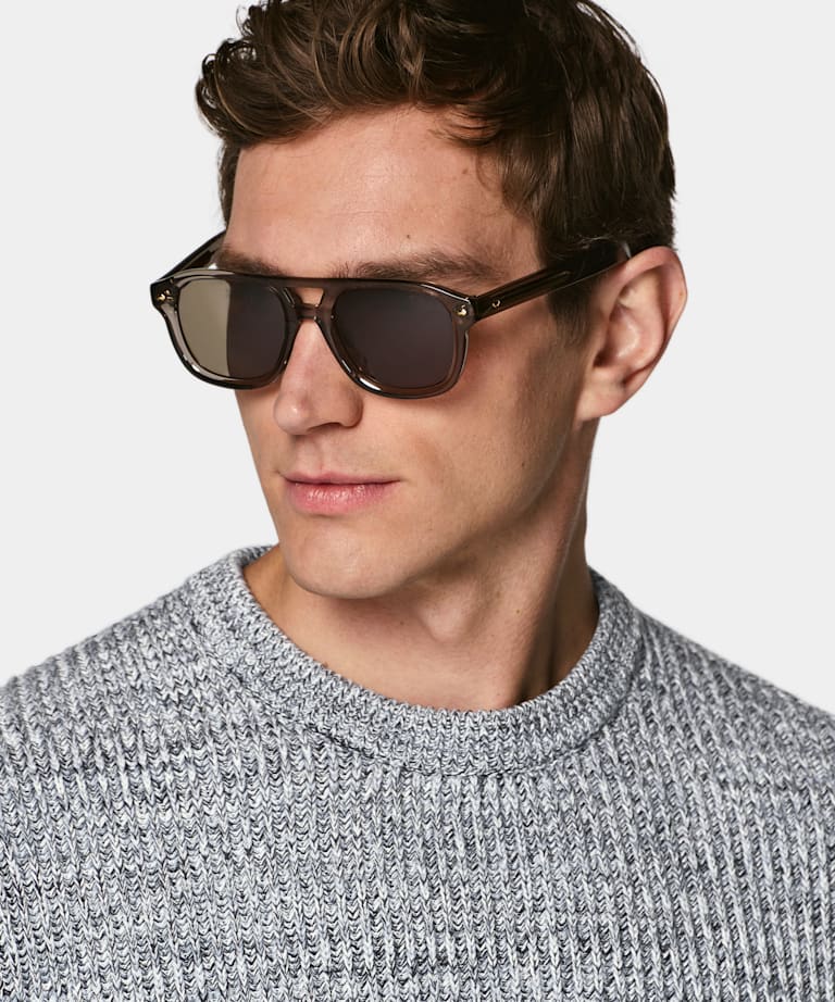 Light Blue Moulin&eacute; Crewneck