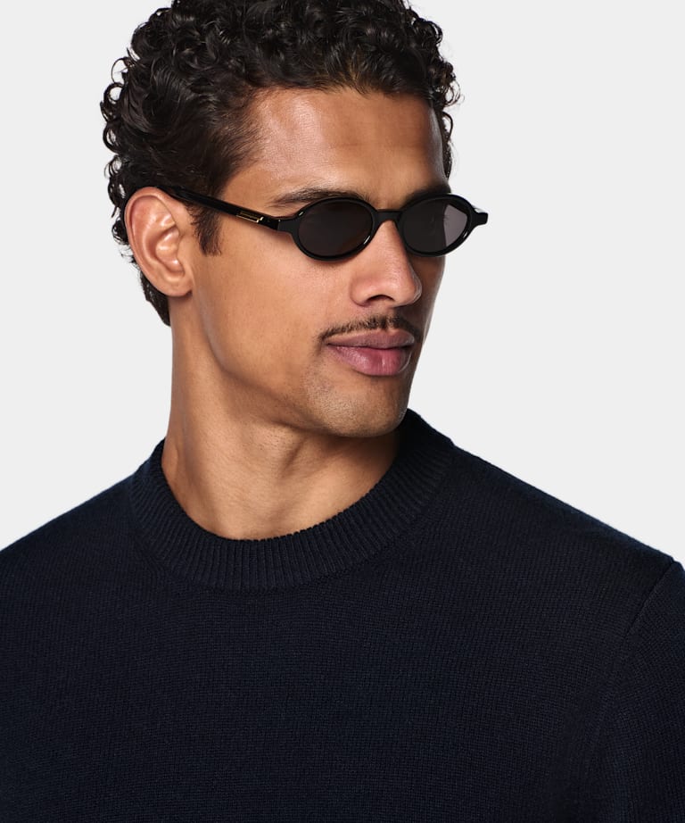 Girocollo navy